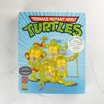 Teenage Mutant Hero Turtles Amiga játék dobozának eleje