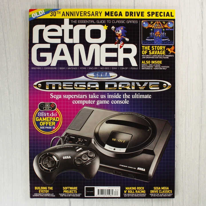 Retro Gamer magazin borító A Retro Gamer magazin Sega Mega Drive különkiadásának borítója