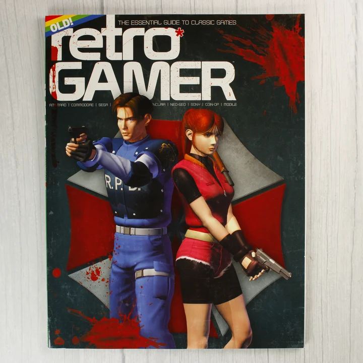 Retro Gamer magazin borító A Retro Gamer magazin borítója a Resident Evil 2 szereplőivel