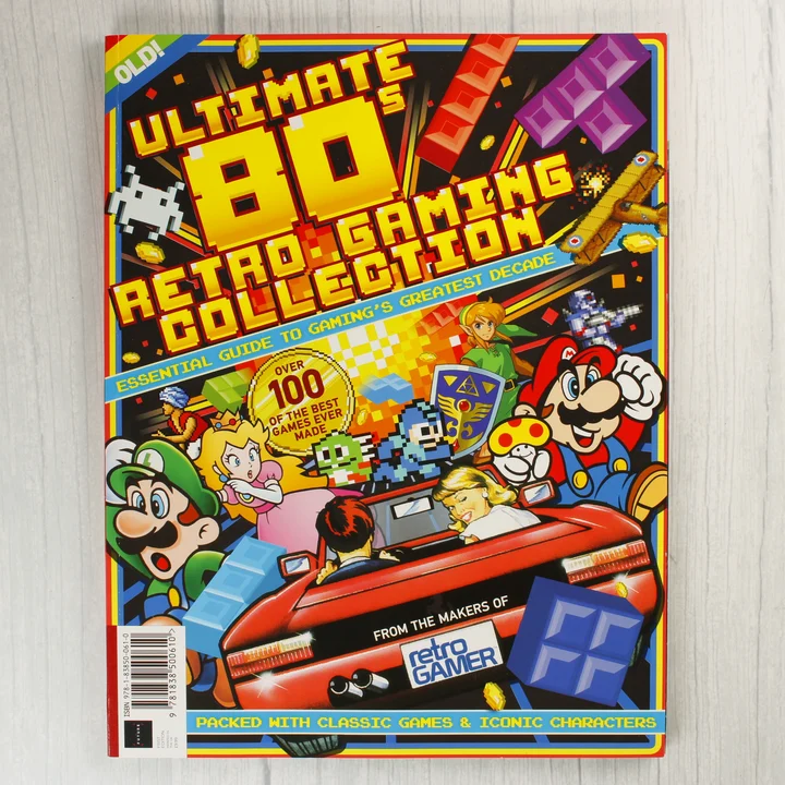 Az Ultimate 80s Retro Gaming Collection magazin színes borítója