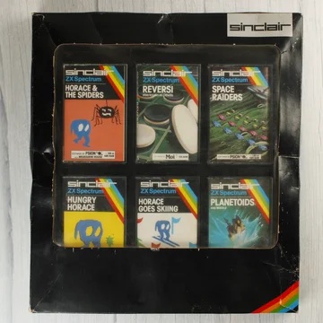Sinclair ZX Spectrum videójáték gyűjtemény külső kartonborítóban