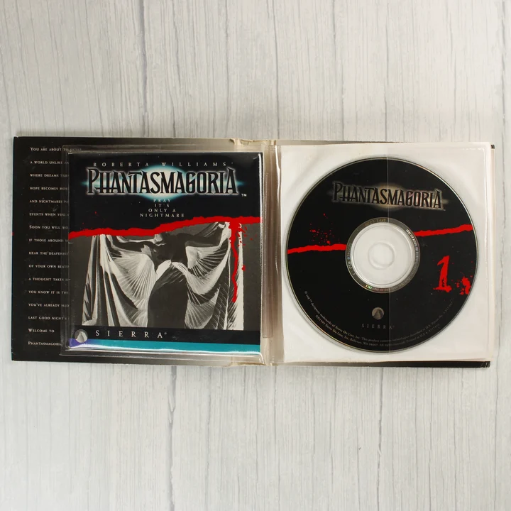 Phantasmagoria belső lemeztartó mappa az első CD-vel