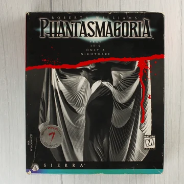 Phantasmagoria videójáték nagy dobozos kiadásának előlapja