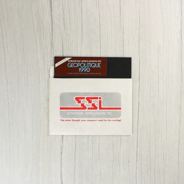 Geopolitique 1990 5,25 colos floppy lemez