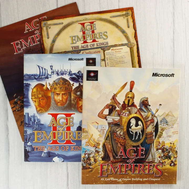 Age of Empires videójáték kézikönyvek és füzetek