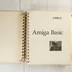 Nyitott Amiga Basic spirálkötésű kézikönyv