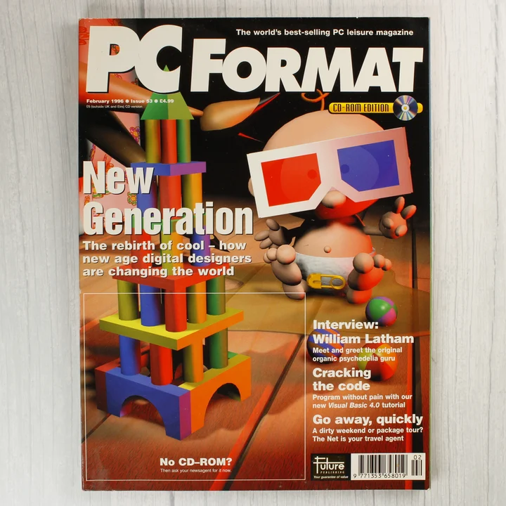A PC Format magazin 1996. februári számának borítója