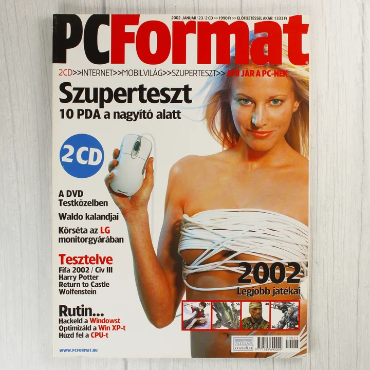 PC Format 2002 január borító A PC Format magazin 2002. januári számának címlapja