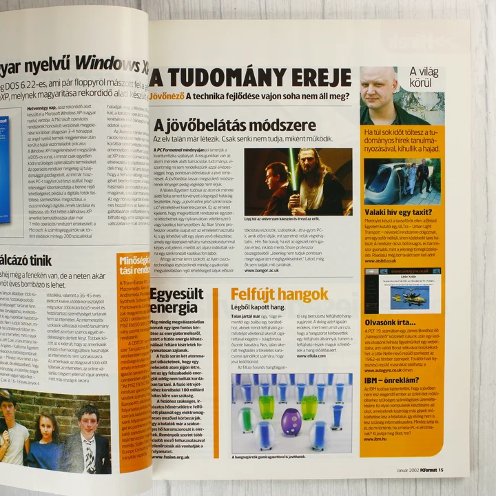 PC Format belső tartalom A PC Format magazin egyik belső oldala technológiai cikkekkel