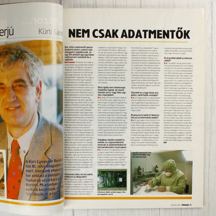 PC Format belső oldal interjú A PC Format magazin belső oldala egy interjúval