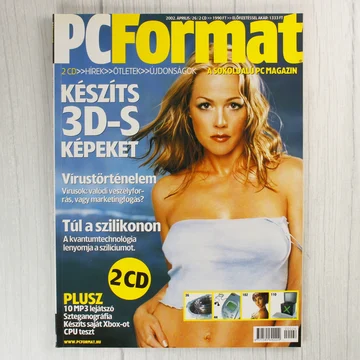 A PC Format magazin 2002. áprilisi számának címlapja
