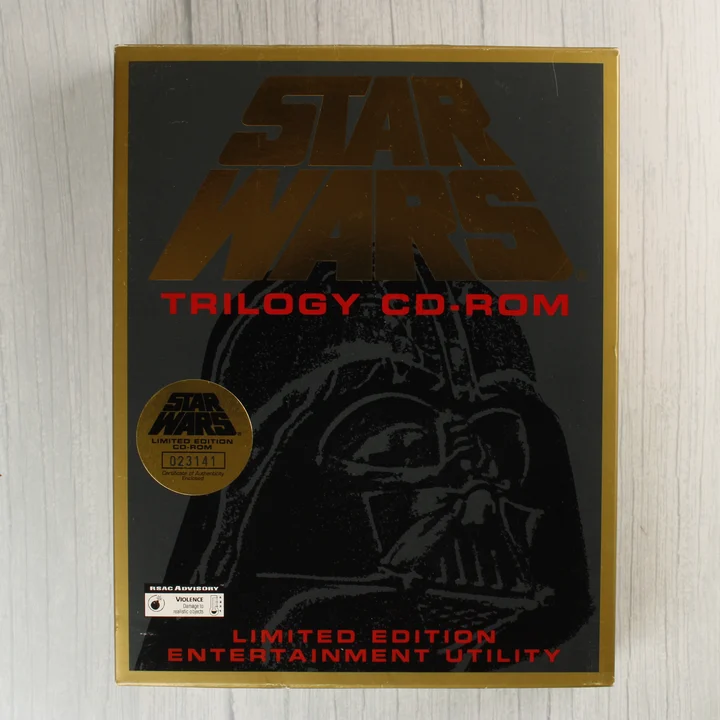 Star Wars Trilogy CD-ROM Limited Edition díszdoboz elölnézete