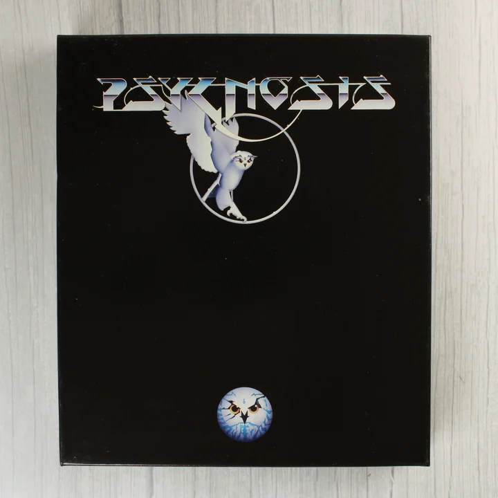 A Psygnosis kiadó logója a doboz belső részén