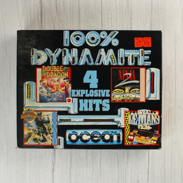 100% Dynamite videójáték-válogatás dobozának eleje