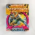 A Midnight Resistance videójáték színes illusztrációval ellátott eredeti dobozának előlapja.