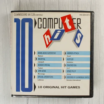 10 Computer Hits Commodore 64 játékválogatás előlapja