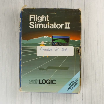 Flight Simulator II Commodore 64 doboz elölnézete