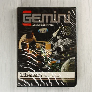 Liberator videójáték tokjának előlapja BBC Model B számítógéphez