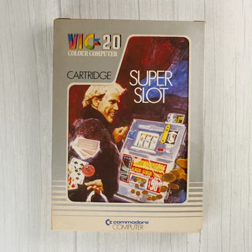 A Commodore VIC-20 Super Slot videójáték dobozának előlapja