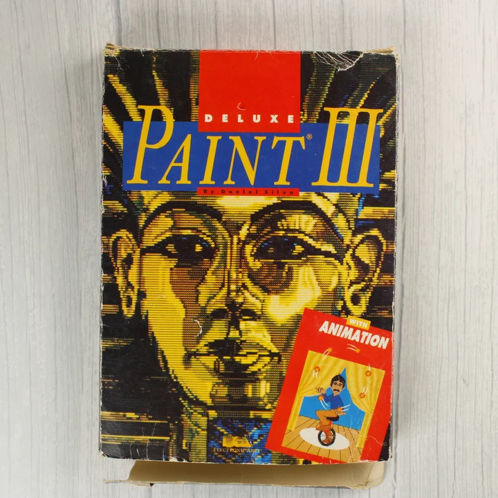 Deluxe Paint III Amiga szoftver dobozának eleje
