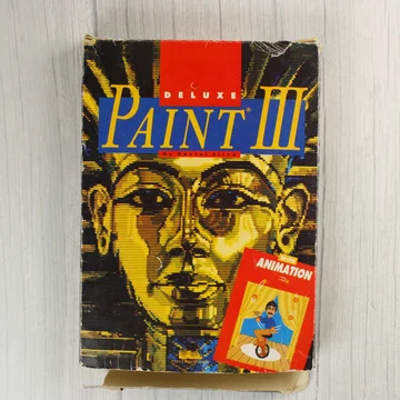 Deluxe Paint III Amiga szoftver dobozának eleje