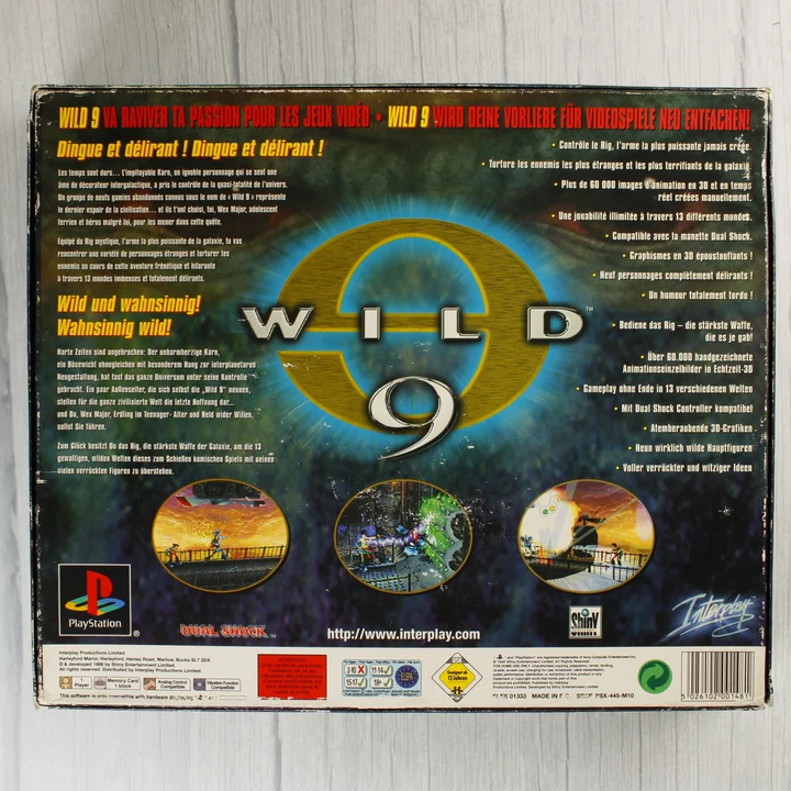 Wild 9 Special Edition doboz hátulja