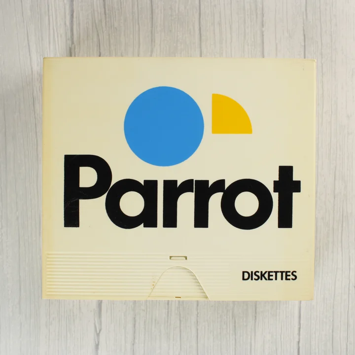 Parrot floppy lemez tároló doboz elölnézete