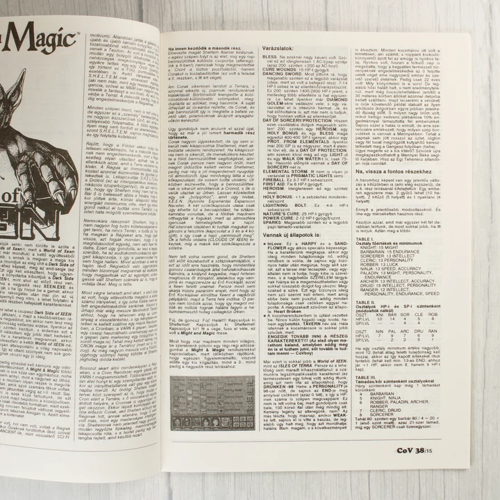 Részletes Might & Magic játékleírás a magazinban