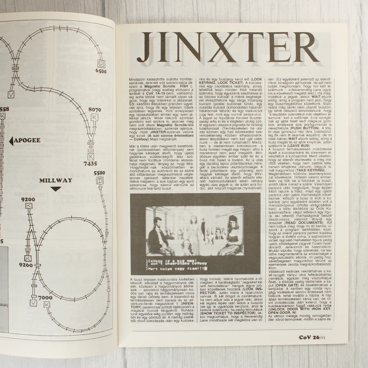 A Jinxter című játék részletes leírása a Commodore Világ magazinban.