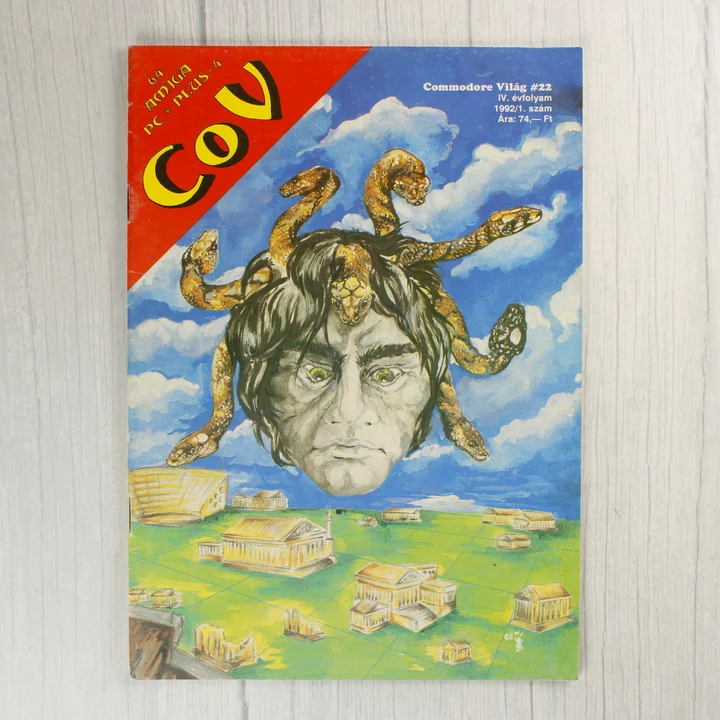 A Commodore Világ magazin 22. számának színes borítója