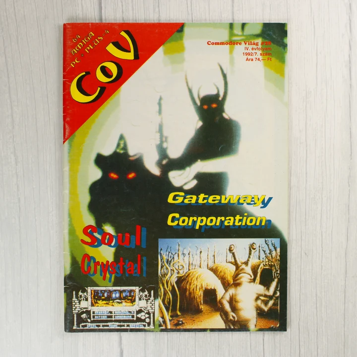 A Commodore Világ magazin 28. számának színes borítója