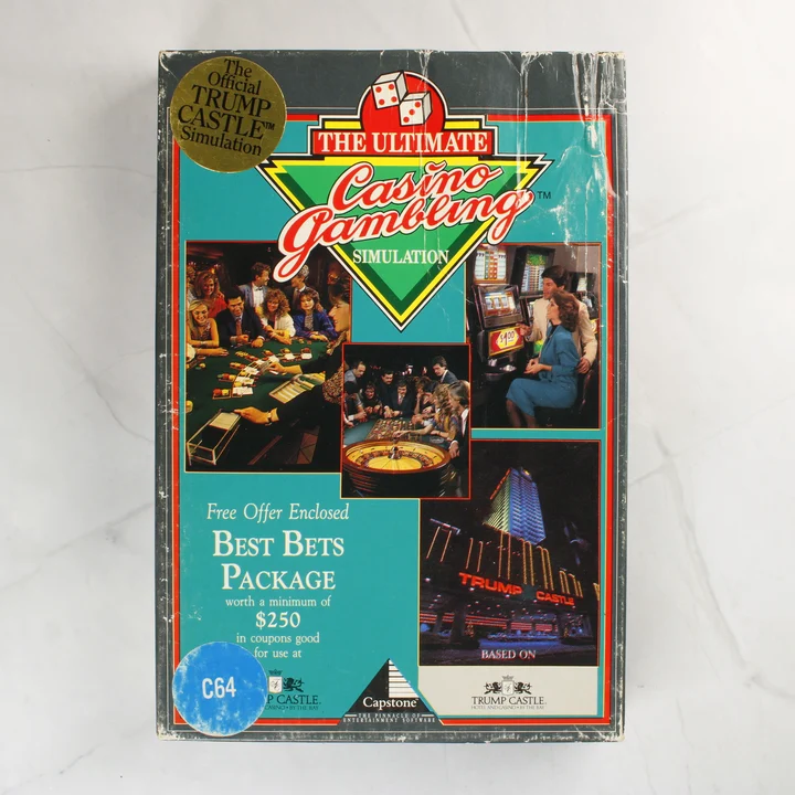 The Ultimate Casino Gambling Simulation C64 játék dobozának előlapja