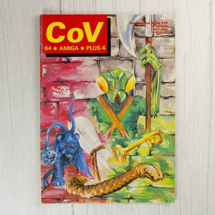 A Commodore Világ 19. számának színes címlapja