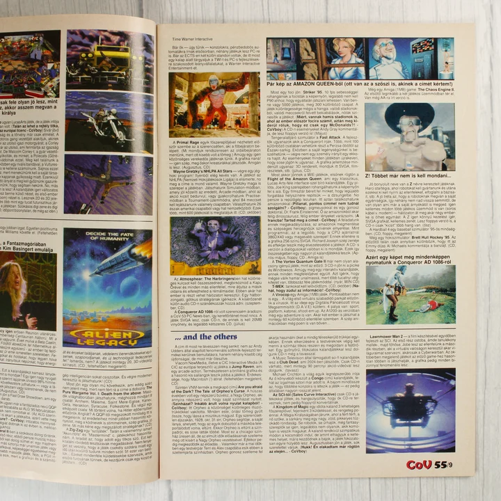 További belső oldalak a Commodore Világ magazinból.