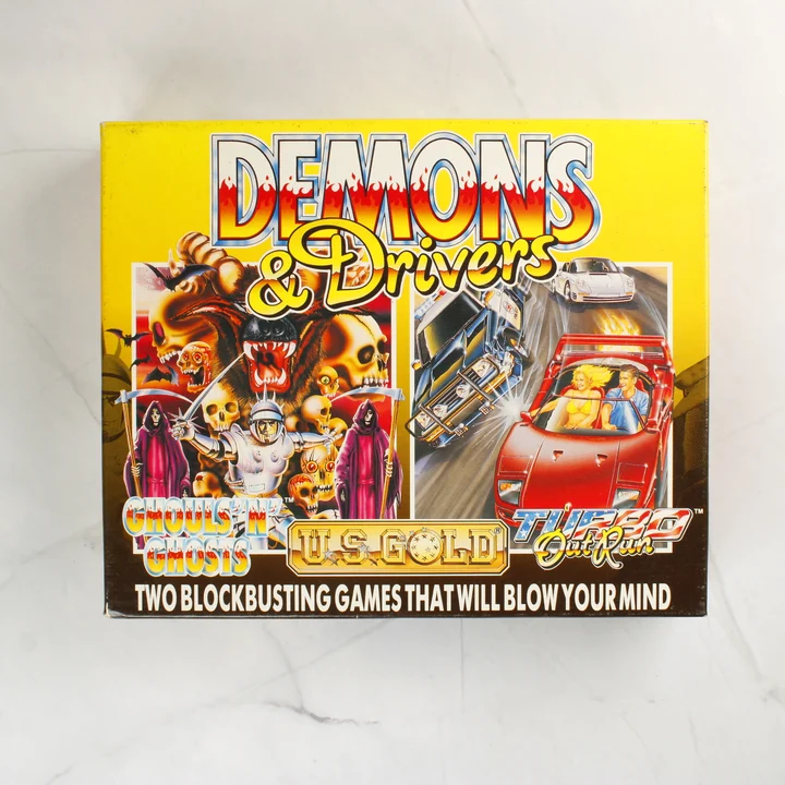 Demons & Drivers Commodore 64 játékgyűjtemény doboza
