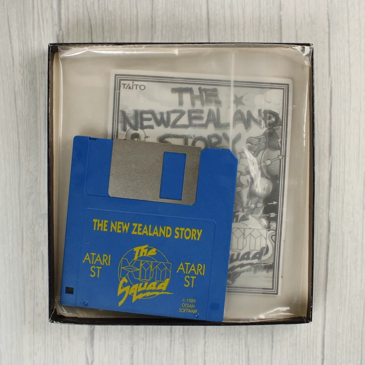 The New Zealand Story Atari ST floppy lemez és kézikönyv