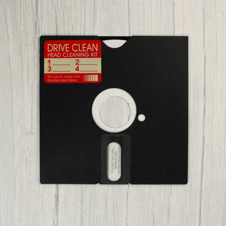 5,25 colos fekete tisztító floppy lemez