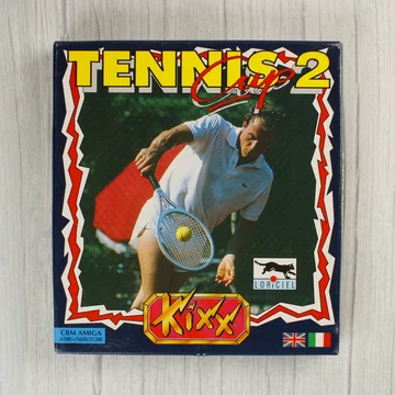 A Tennis Cup 2 videójáték dobozának előlapja egy teniszezővel