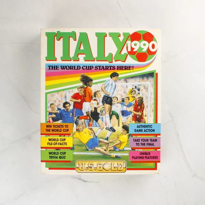 Az Italy 1990 videójáték dobozának előlapja