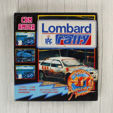 Lombard RAC Rally Amiga játék dobozának előlapja