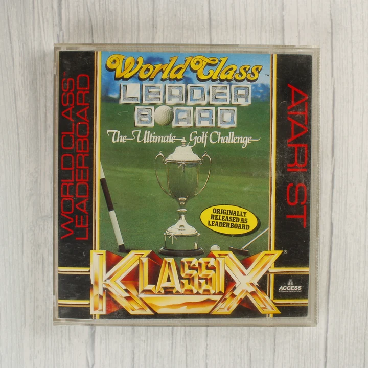 World Class Leader Board Atari ST játék tokja elölről