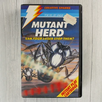 Mutant Herd videójáték doboza Commodore VIC-20-hoz