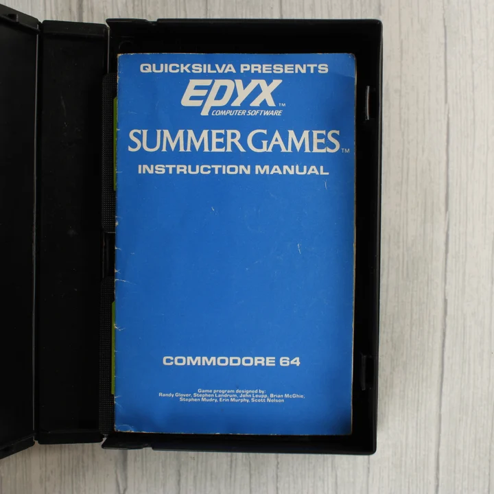 A Summer Games játék kék használati útmutatója