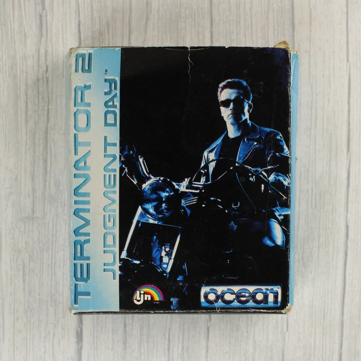 Terminator 2 Judgment Day Commodore 64 játék doboza elölről