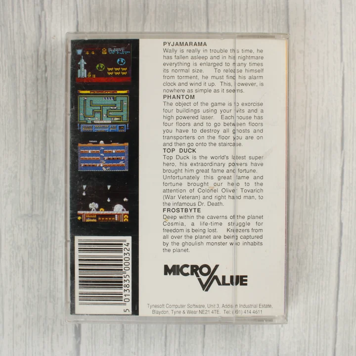 Four Great Games Vol 2 hátlap Four Great Games Volume 2 Commodore 64 játék válogatás hátlapja