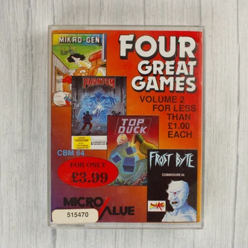 Four Great Games Volume 2 Commodore 64 játék válogatás előlapja