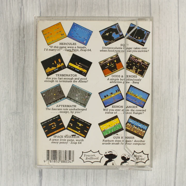 Power Plays Commodore 64 videójáték-válogatás hátlapja