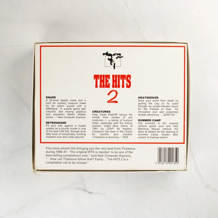 A videójáték-válogatás dobozának hátoldala leírásokkal