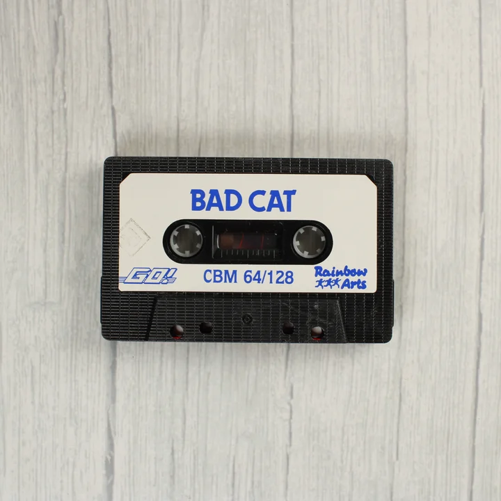 Bad Cat szoftverkazetta Bad Cat videójáték kazetta Commodore 64-hez