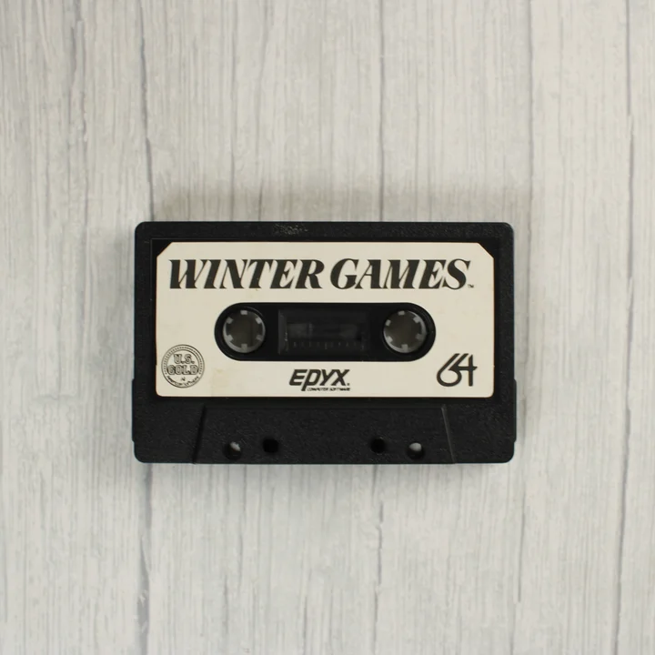 Winter Games Commodore 64 fekete adatkazetta